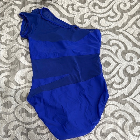 Venus One-Shoulder Royal Blue One Piece Swimsuit Size 14 - Picture 6 of 7